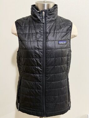 Patagonia Nano Puff Women's Quilted Lightweight Vest Black Size S O oldstuff340